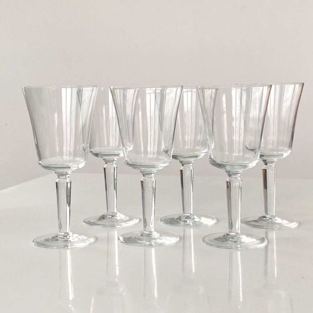 Vintage Bucket-Shaped Wine Glasses (set of 6)